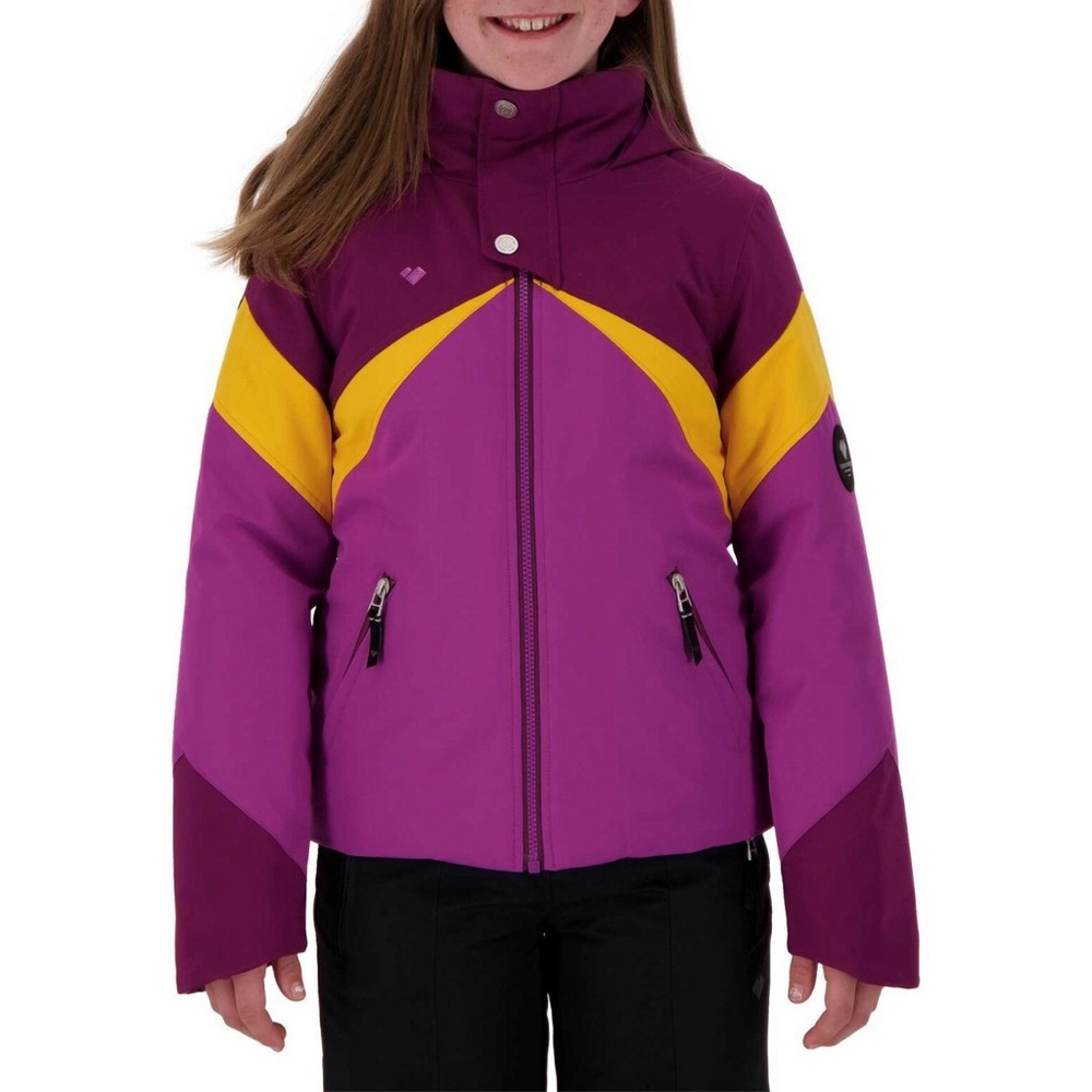 Obermeyer Tabor Teen Girl’s Purple Waterproof Insulated Hooded Ski Jacket XL
